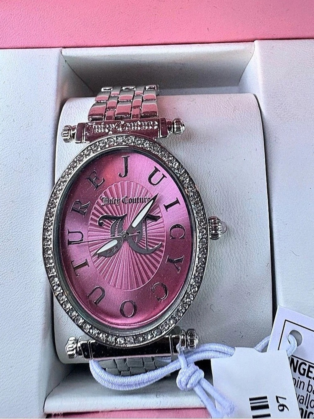 Juicy Couture Rich Girl Pink Dial Ladies Watch Pink & Silver